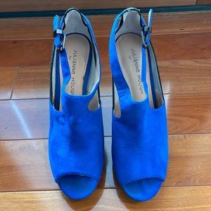 🟡 Bright Blue High Heels